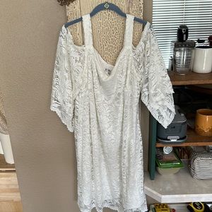 Cute, Cold-shoulder Lacey sundress.